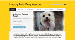 Desktop Screenshot of happytailsdogrescue.org