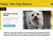 Tablet Screenshot of happytailsdogrescue.org